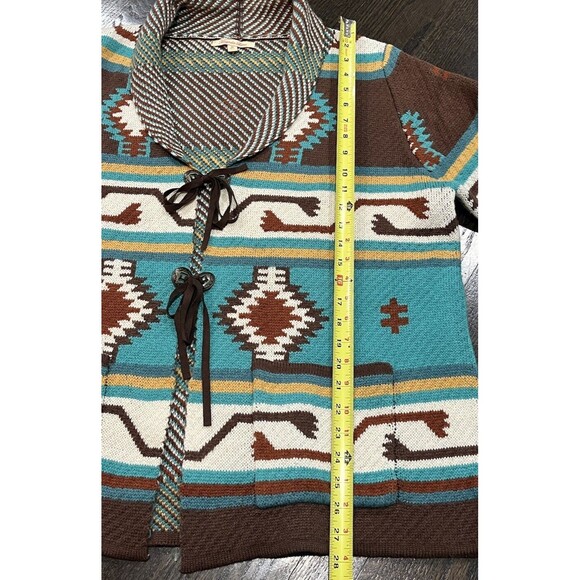 Magnolia Lane Masters Cardigan Women’s XL Sweater Aztec Southwestern Pockets - Picture 7 of 10